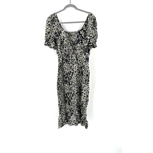 Ba&sh Macha Floral Midi Wrap Dress In Marine - Picture 6 of 13